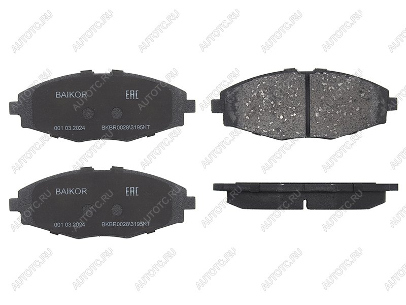 1 039 р. Колодки тормозные перед (диски 236mm) BAIKOR ЗАЗ Chance хэтчбэк (2009-2017)  с доставкой в г. Майкоп