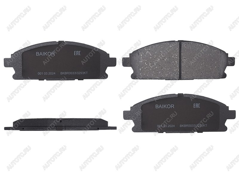 1 299 р. Колодки тормозные перед BAIKOR Honda Elysion 1 1-ый рестайлинг (2006-2008)  с доставкой в г. Майкоп