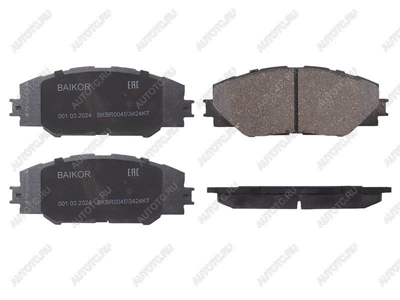 1 259 р. Колодки тормозные передние BAIKOR Toyota RAV4 XA305 5 дв. дорестайлинг (2005-2009)  с доставкой в г. Майкоп