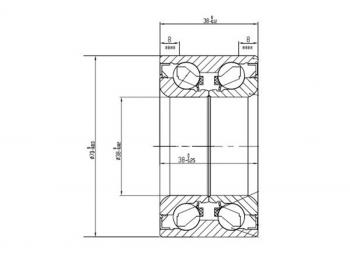 2 879 р. Подшипник передней ступицы наружный TOYOTA RUSHCAMITERIOSPYZAR (без ABS) KOYO DAC3870W-7CS66  с доставкой в г. Майкоп. Увеличить фотографию 1