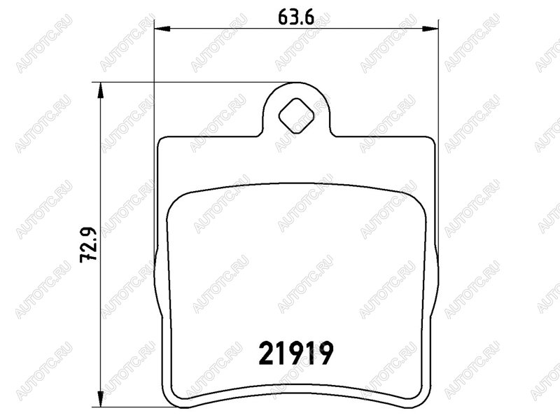 3 379 р. Колодки тормозные задние BAIKOR Mercedes-Benz C-Class W203 дорестайлинг седан (2000-2004)  с доставкой в г. Майкоп