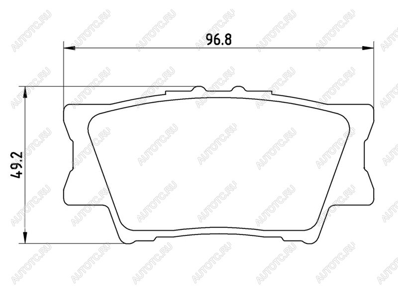 2 259 р. Колодки тормозные задние BAIKOR Toyota Camry XV40 рестайлинг (2009-2011)  с доставкой в г. Майкоп