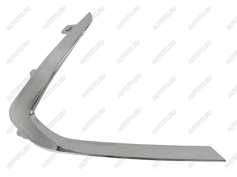 1 399 р. Правый молдинг переднего бампера SAT Hyundai Sonata DN8 (2019-2022) (хром)  с доставкой в г. Майкоп