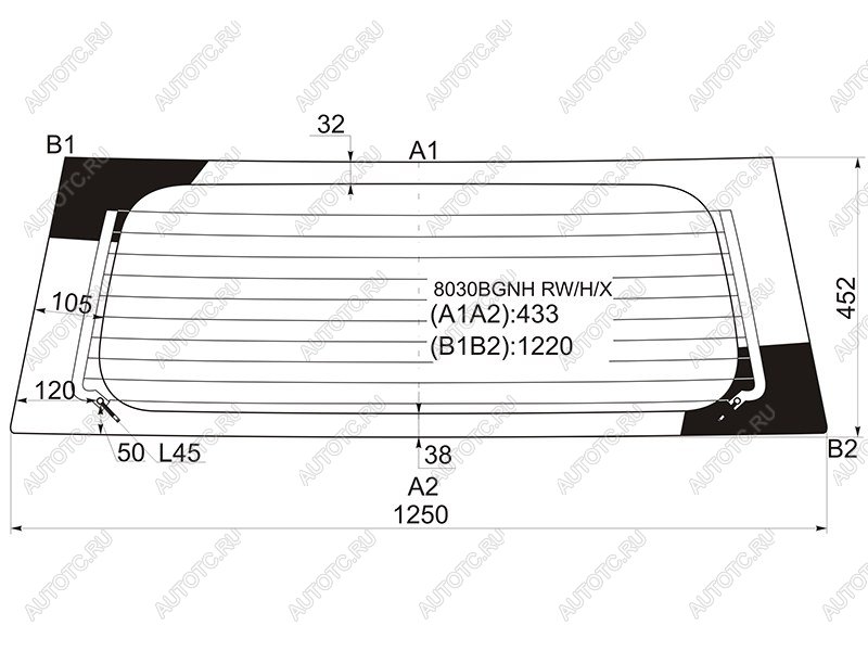 6 599 р. Стекло заднее (Цвет зеленый Обогрев) Chevrolet Cruze 01-08  Subaru Justy 03-07  Suzuki Ignis 04-0 XYG 8030BGNH RW/H/X  с доставкой в г. Майкоп
