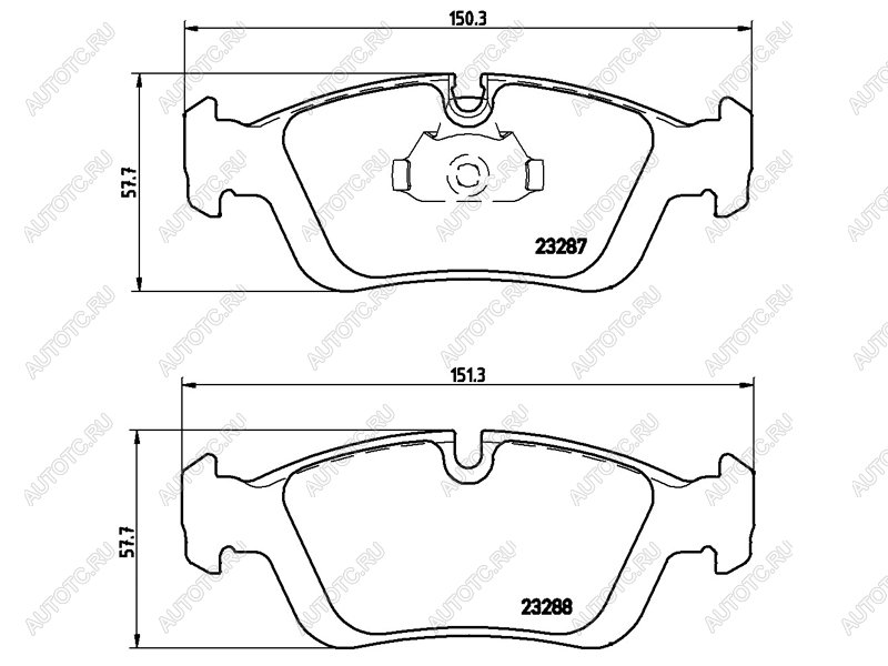 3 389 р. Колодки тормозные передние BREMBO BMW 3 серия E46 седан дорестайлинг (1998-2001)  с доставкой в г. Майкоп