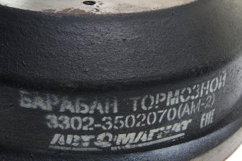 3 699 р. Барабан тормозной ГАЗ-3302,ГАЗель Next (проточенный) АВТОМАГНАТ АВТОМАГНАТ am-02-008  с доставкой в г. Майкоп. Увеличить фотографию 2