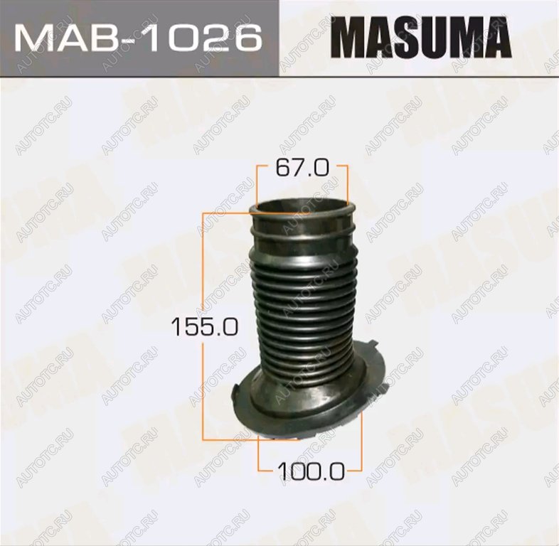 759 р. Пыльник амортизатора TOYOTA Camry (92-96) переднего (1шт.) MASUMA MASUMA mab-1026  с доставкой в г. Майкоп