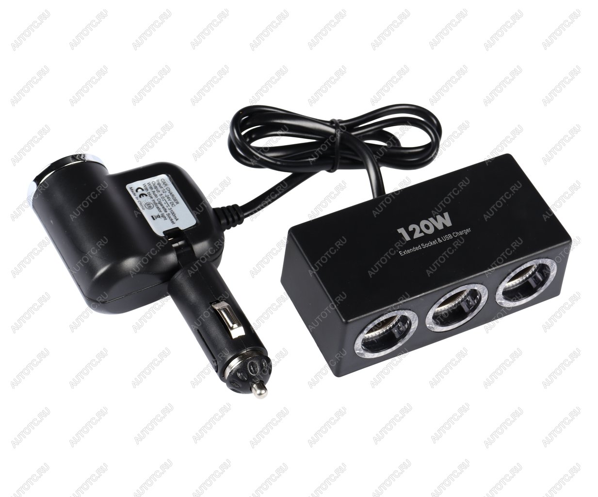 619 р. Разветвитель прикуривателя 4-х гнездовой 12-24V 1USB OLESSON OLESSON no.1527  с доставкой в г. Майкоп