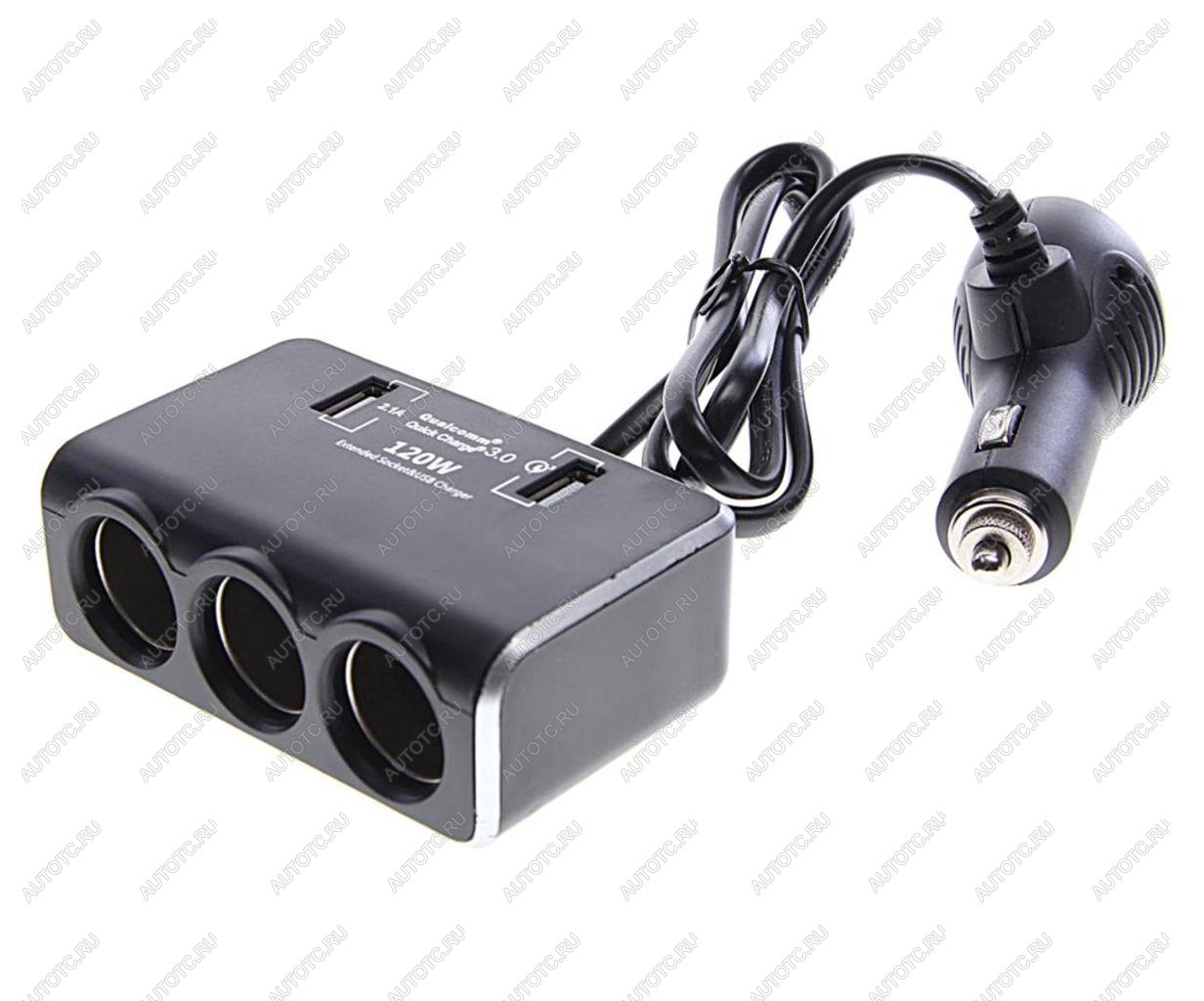 999 р. Разветвитель прикуривателя 3-х гнездовой 12-24V 2USB OLESSON OLESSON no.1639  с доставкой в г. Майкоп