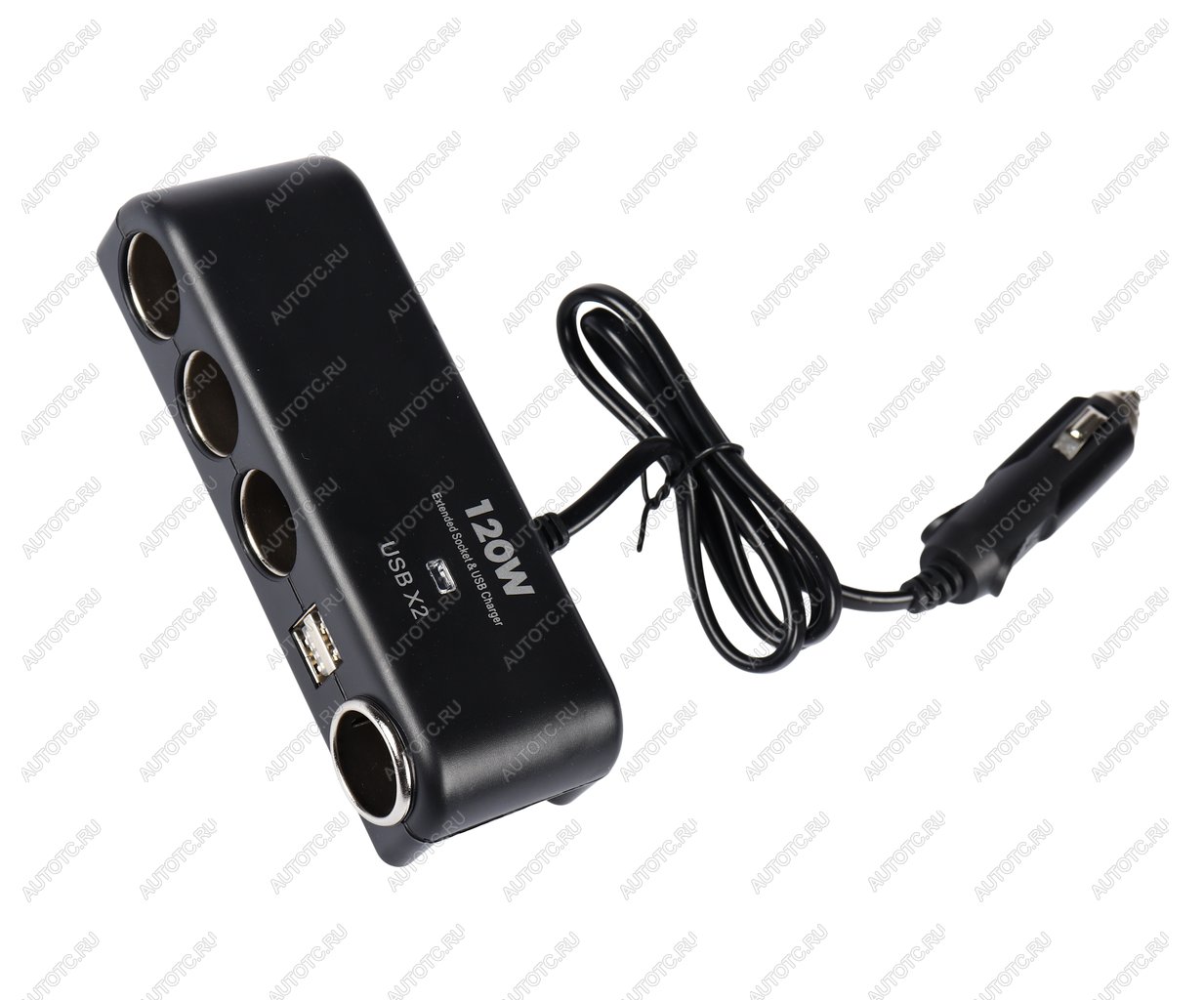 499 р. Разветвитель прикуривателя 4-х гнездовой 12-24V 2USB OLESSON OLESSON no.1525  с доставкой в г. Майкоп