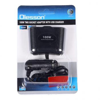 291 р. Разветвитель прикуривателя 2-х гнездовой 12-24V 1USB OLESSON OLESSON no.1645  с доставкой в г. Майкоп. Увеличить фотографию 4