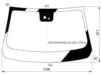 7 999 р. Стекло лобовое (Камера Датчик дождя) Jetour Dashing 22- XYG JTR-DASHING-22-SZ LFW/X  с доставкой в г. Майкоп. Увеличить фотографию 1