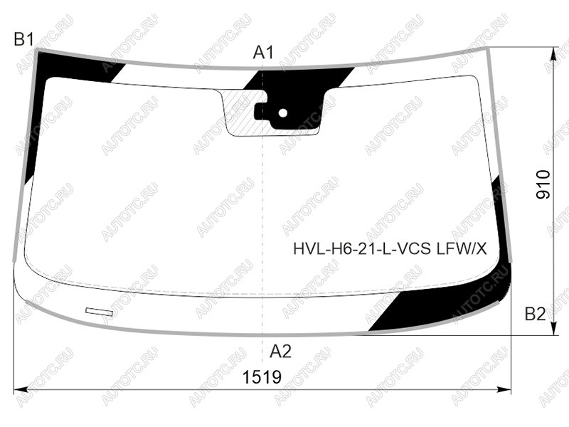 11 299 р. Стекло лобовое (Датчик дождя Молдинг) Haval H6 20-24 XYG HVL-H6-21-L-VCS LFW/X  с доставкой в г. Майкоп