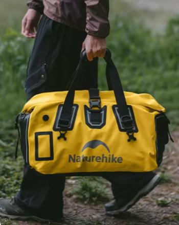6 859 р. Гермосумка Naturehike 40 л ПВХ (желтая)  cnk2450xb015-40y  с доставкой в г. Майкоп. Увеличить фотографию 11