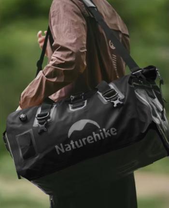 7 669 р. Гермосумка Naturehike 60 л ПВХ (черная)  cnk2450xb015-60b  с доставкой в г. Майкоп. Увеличить фотографию 9