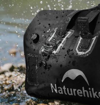 7 669 р. Гермосумка Naturehike 60 л ПВХ (черная)  cnk2450xb015-60b  с доставкой в г. Майкоп. Увеличить фотографию 8