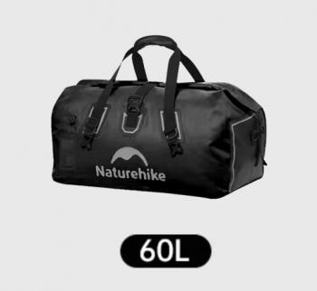 7 669 р. Гермосумка Naturehike 60 л ПВХ (черная)  cnk2450xb015-60b  с доставкой в г. Майкоп. Увеличить фотографию 3