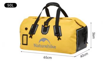 8 299 р. Гермосумка Naturehike 90 л ПВХ (желтая)  cnk2450xb015-90y  с доставкой в г. Майкоп. Увеличить фотографию 2
