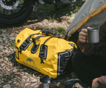 8 299 р. Гермосумка Naturehike 90 л ПВХ (желтая)  cnk2450xb015-90y  с доставкой в г. Майкоп. Увеличить фотографию 9