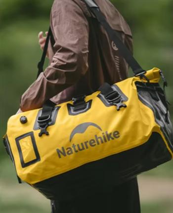8 299 р. Гермосумка Naturehike 90 л ПВХ (желтая)  cnk2450xb015-90y  с доставкой в г. Майкоп. Увеличить фотографию 8