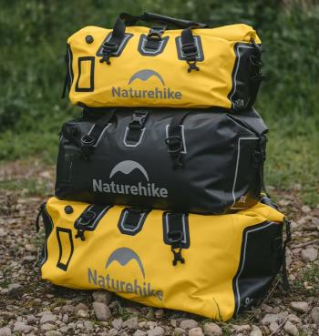 8 299 р. Гермосумка Naturehike 90 л ПВХ (желтая)  cnk2450xb015-90y  с доставкой в г. Майкоп. Увеличить фотографию 13