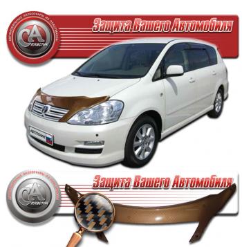  Дефлектор капота CA-Plastiс Toyota Ipsum  ACM20 (2003-2009) рестайлинг (серия Шелкография карбон медь)