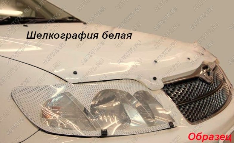 2 199 р. Защита фар CA-Plastic Lexus RX300 XU30 дорестайлинг (2003-2006) (серия Шелкография белая)  с доставкой в г. Майкоп