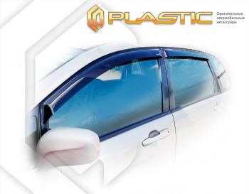 1 899 р. Дефлектора окон CA-Plastic  Suzuki Liana  хэтчбэк (2001-2007) (серия Classic черный, без хром. молдинга )  с доставкой в г. Майкоп. Увеличить фотографию 3
