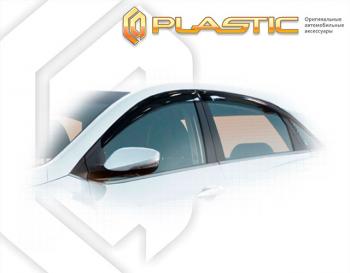 1 899 р. Дефлектора окон CA-Plastic  Hyundai I30 ( FD,  2 GD,  3 PD) (2007-2020) хэтчбек дорестайлинг, дорестайлинг, хэтчбэк 5 дв., рестайлинг, хэтчбэк 5 дв., хэтчбэк (Classic прозрачный)  с доставкой в г. Майкоп. Увеличить фотографию 2