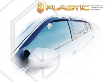 1 999 р. Дефлектора окон CA-Plastic Mitsubishi Eclipse Cross GK рестайлинг (2021-2022) (серия Classic полупрозрачный)  с доставкой в г. Майкоп. Увеличить фотографию 2