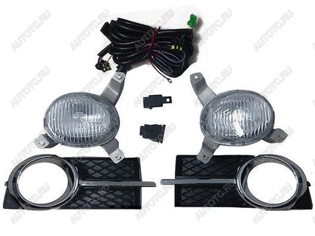 3 899 р. Комплект противотуманных фар (с проводкой, рамкой) BodyParts Chevrolet Aveo T200 седан (2003-2008)  с доставкой в г. Майкоп