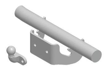 Фаркоп (со сварным фланцевым шаром) Leader Plus Chevrolet Captiva 1-ый рестайлинг (2011-2013) (стальной, шар F (C, F30))
