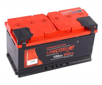 12 849 р. Аккумулятор UNICORN Red 100Ач UNICORN 6ст100(1)  с доставкой в г. Майкоп. Увеличить фотографию 1