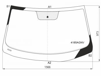 6 499 р. Стекло лобовое Hyundai Elantra 20-23 FUYAO 4185AGNV  с доставкой в г. Майкоп. Увеличить фотографию 1