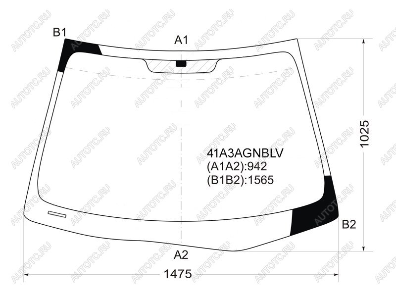 6 899 р. Стекло лобовое Hyundai Elantra 06-12  Avante 06-11 FUYAO 41A3AGNBLV  с доставкой в г. Майкоп