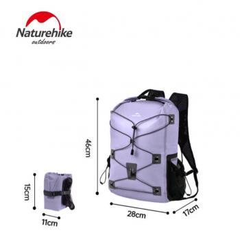 5 539 р. Рюкзак туристический Naturehike 18 л, ПВХ, фиолетовый  cnh22bb003-18vl  с доставкой в г. Майкоп. Увеличить фотографию 2