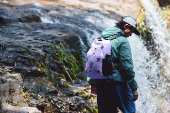 5 539 р. Рюкзак туристический Naturehike 18 л, ПВХ, фиолетовый  cnh22bb003-18vl  с доставкой в г. Майкоп. Увеличить фотографию 9