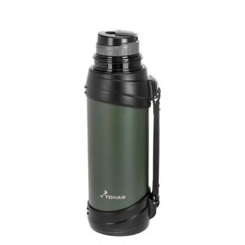 2 119 р. Термос ТОНАР 2000ML хаки (дополн.пласт.чашка, ручка)  t-kd-938-2  с доставкой в г. Майкоп. Увеличить фотографию 4