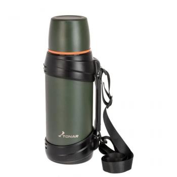 2 119 р. Термос ТОНАР 2000ML хаки (дополн.пласт.чашка, ручка)  t-kd-938-2  с доставкой в г. Майкоп. Увеличить фотографию 2
