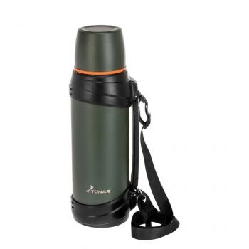 2 539 р. Термос ТОНАР 2500ML хаки (дополн.пласт.чашка, ручка)  t-kd-938-2.5  с доставкой в г. Майкоп. Увеличить фотографию 1