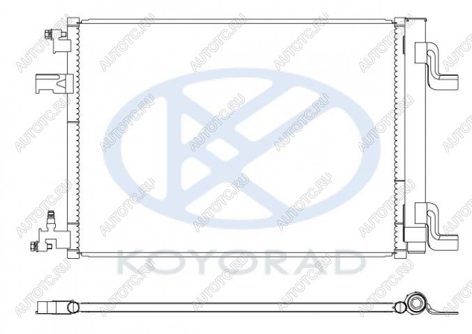 4 199 р. CRUZE (ORLANDO 10-ASTRA 09- ) КОНДЕНСАТОР КОНДИЦ (KOYO) BodyParts cvcrz09-930  с доставкой в г. Майкоп