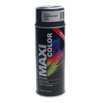 389 р. Краска серая графитовая аэрозоль 400мл MAXI COLOR MAXI COLOR 7024mx  с доставкой в г. Майкоп. Увеличить фотографию 1