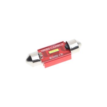 190 р. Лампа светодиодная 1224V C5W SV8.5-8 36мм с блокиратором ошибок CANbus LED 1 SMD 1860 White MISTAR MISTAR mis-169536  с доставкой в г. Майкоп. Увеличить фотографию 1