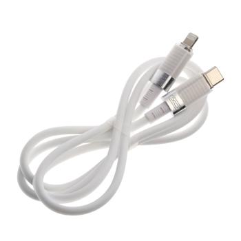 459 р. Кабель iPhone (5-)-USB Type C 1м белый XO XO nb-q282a white  с доставкой в г. Майкоп. Увеличить фотографию 2