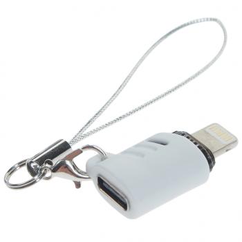248 р. Переходник iPhone (5-)-USB Type C XO XO nb256e white  с доставкой в г. Майкоп. Увеличить фотографию 2