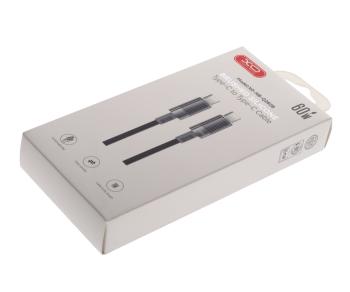 369 р. Кабель USB Type C-USB Type C 1м черный XO XO nb-q282b black  с доставкой в г. Майкоп. Увеличить фотографию 3