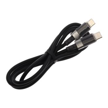 369 р. Кабель USB Type C-USB Type C 1м черный XO XO nb-q282b black  с доставкой в г. Майкоп. Увеличить фотографию 2