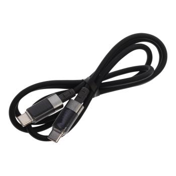 369 р. Кабель USB Type C-USB Type C 1м черный XO XO nb-q282b black  с доставкой в г. Майкоп. Увеличить фотографию 1