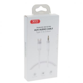 469 р. Переходник USB Type C на jack 3.5 белый XO XO nb-r279b white  с доставкой в г. Майкоп. Увеличить фотографию 2
