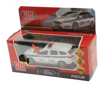 1 559 р. Модель автомобиля FORD Focus металлическая (свет, звук) ТЕХНОПАРК ТЕХНОПАРК focus-12slpol-wh  с доставкой в г. Майкоп. Увеличить фотографию 2